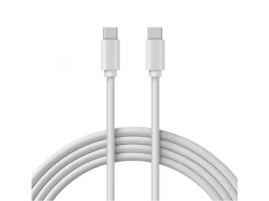Кабель Type-C - Type-C, 3А, 60Вт, 1м, ПВХ, белый, Power Delivery REXANT, 18-1831