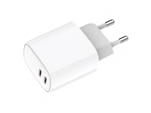 Сетевое зарядное устройство с двумя портами USB-C + USB-C, 20Вт REXANT, 18-2210
