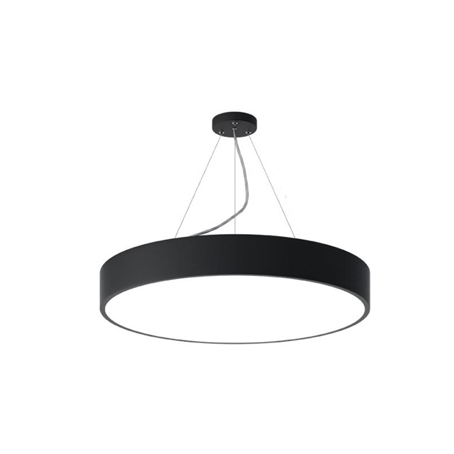 Светильник подвесной серии XO O-тип 40W 6500K опал черный 500х70мм LEDAR