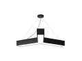 Светильник подвесной серии XO Y-тип 24W 6500K опал черный 600х100Х70мм LEDAR