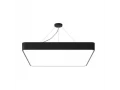 Светильник подвесной серии XO квадрат 48W 6500K опал черный 500х70мм LEDAR