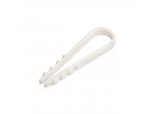 Дюбель-хомут ДХП 14-6 для плоского кабеля нейлон белый (уп.100шт) Fortisflex 59388