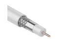 Кабель коаксиальный RG-6U, 75Ом, CCS/Al/Al, 64%, 100м, INDOOR, белый REXANT, 01-2201
