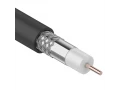 Кабель коаксиальный RG-6U, 75Ом, CCS/Al/Al, 64%, 100м, OUTDOOR, черный REXANT, 01-2202