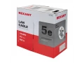 Кабель витая пара F/UTP, CAT 5e, PVC, 4PR, 24AWG, INDOOR, SOLID, серый REXANT