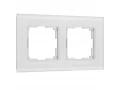 Рамка на 2 постa Senso (белый, стекло soft-touch) W0023101