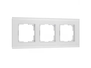 Рамка на 3 постa Senso (белый, стекло soft-touch) W0033101