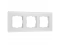 Рамка на 3 постa Senso (белый, стекло soft-touch) W0033101