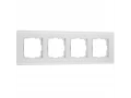 Рамка на 4 постa Senso (белый, стекло soft-touch) W0043101