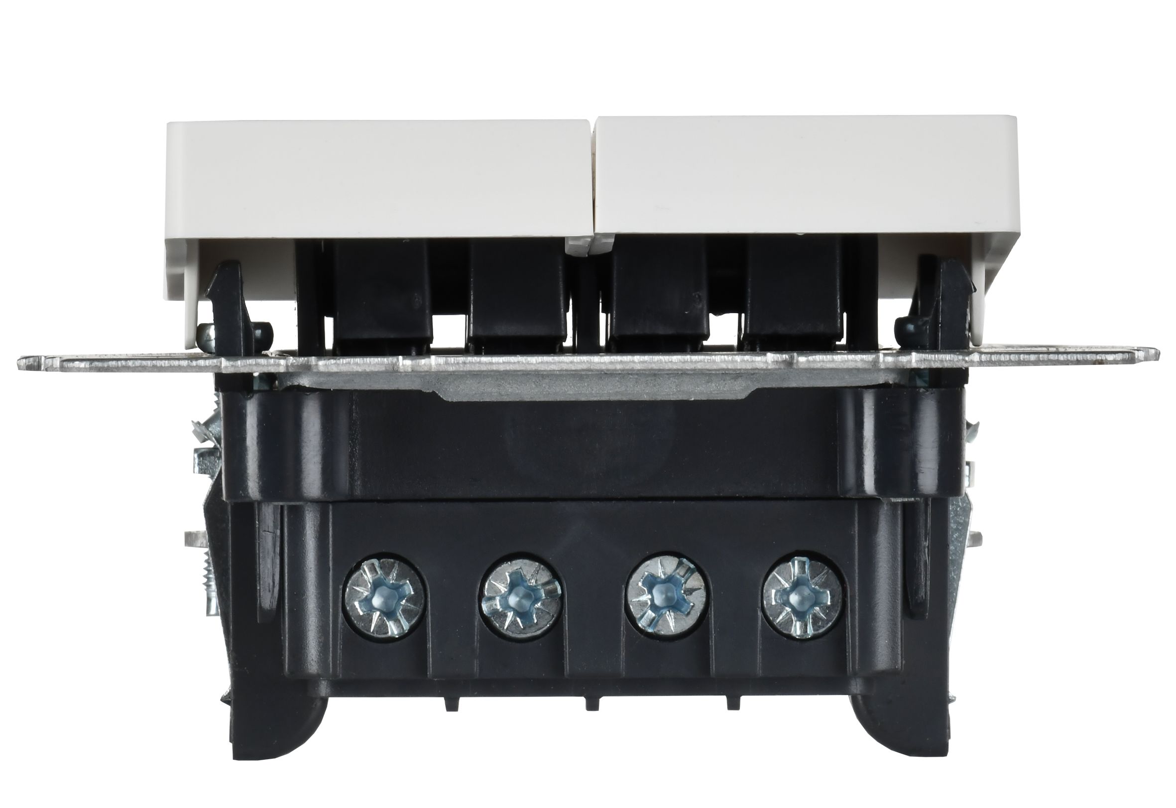 BRITE Выключатель 2-клавишный перекрестный 10А ВС10-2-3-БрБ белый ИЭК