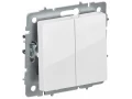BRITE Выключатель 2-клавишный перекрестный 10А ВС10-2-3-БрБ белый ИЭК