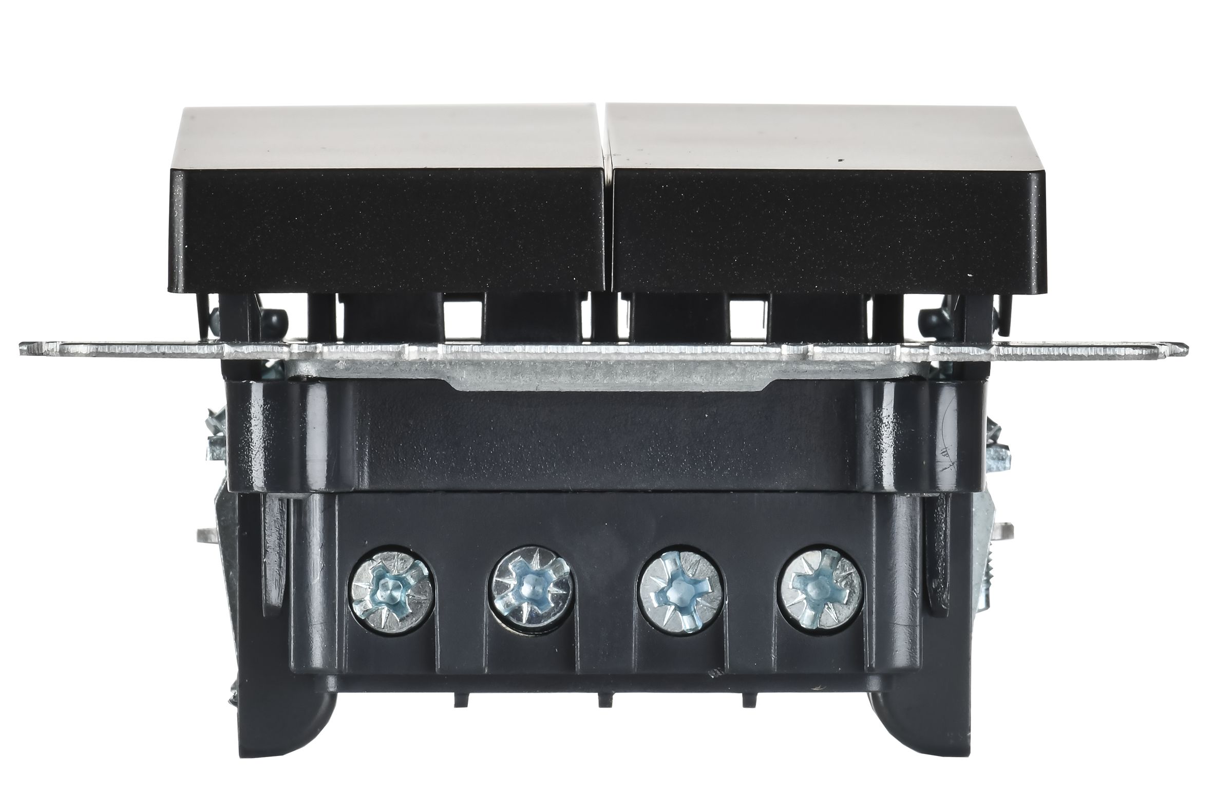 BRITE Выключатель 2-клавишный перекрестный 10А ВС10-2-3-БрЧ черный ИЭК