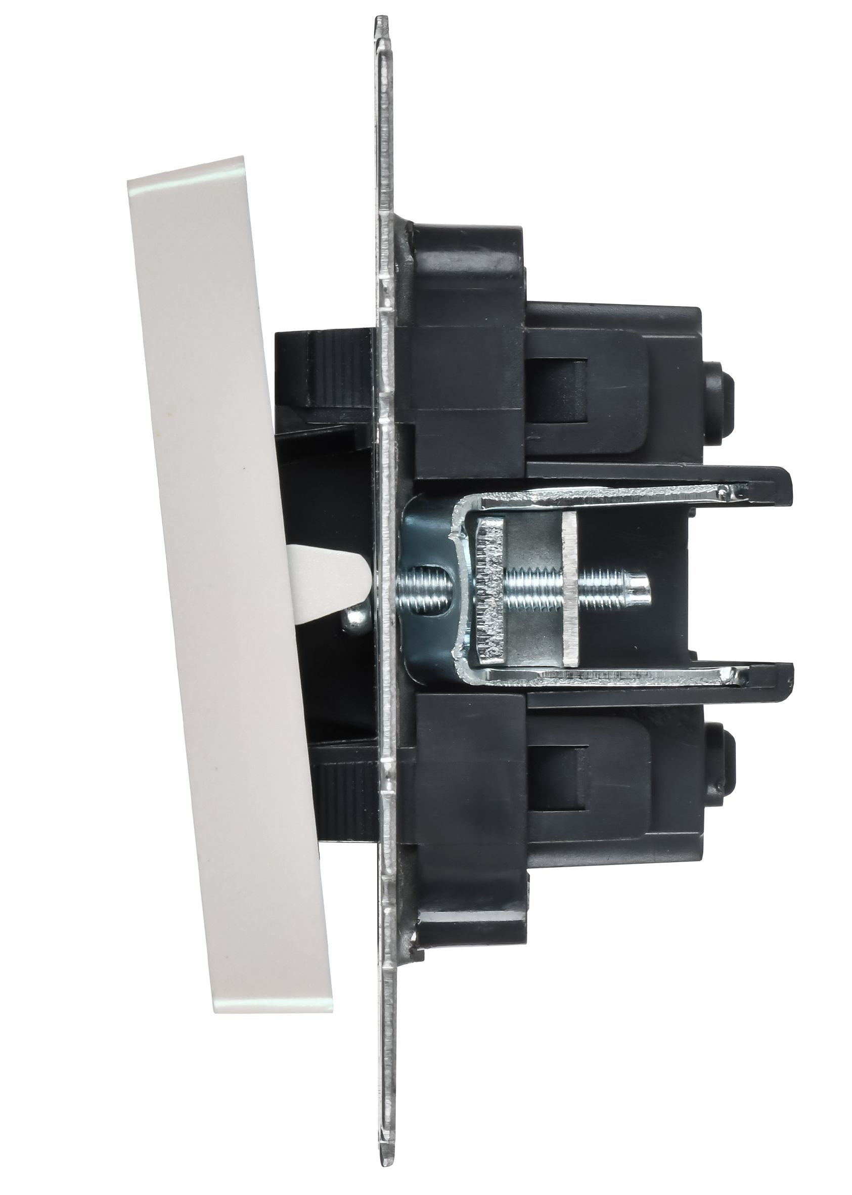 BRITE Выключатель 2-клавишный перекрестный 10А ВС10-2-3-БрЖ жемчуг ИЭК