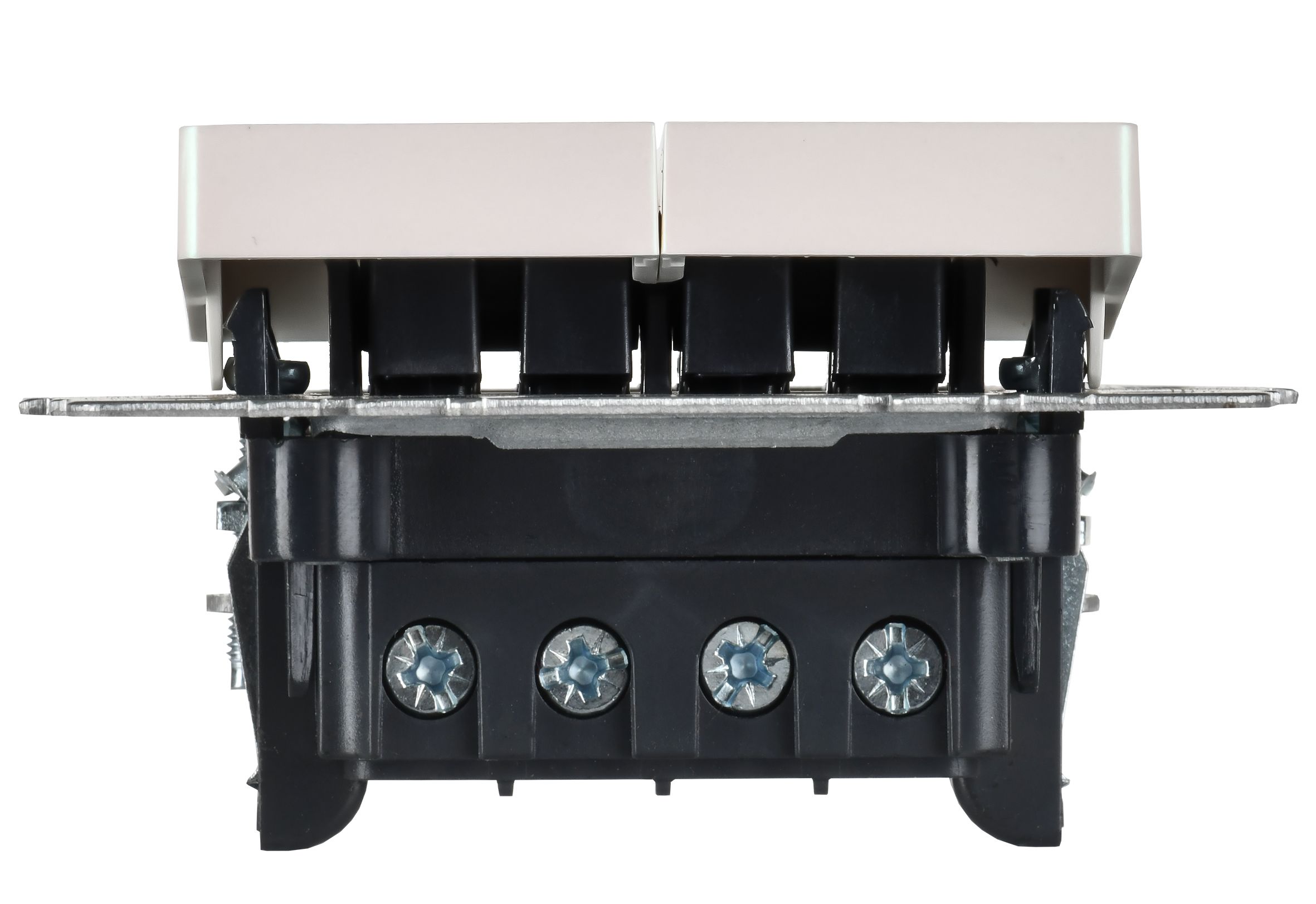 BRITE Выключатель 2-клавишный перекрестный 10А ВС10-2-3-БрЖ жемчуг ИЭК