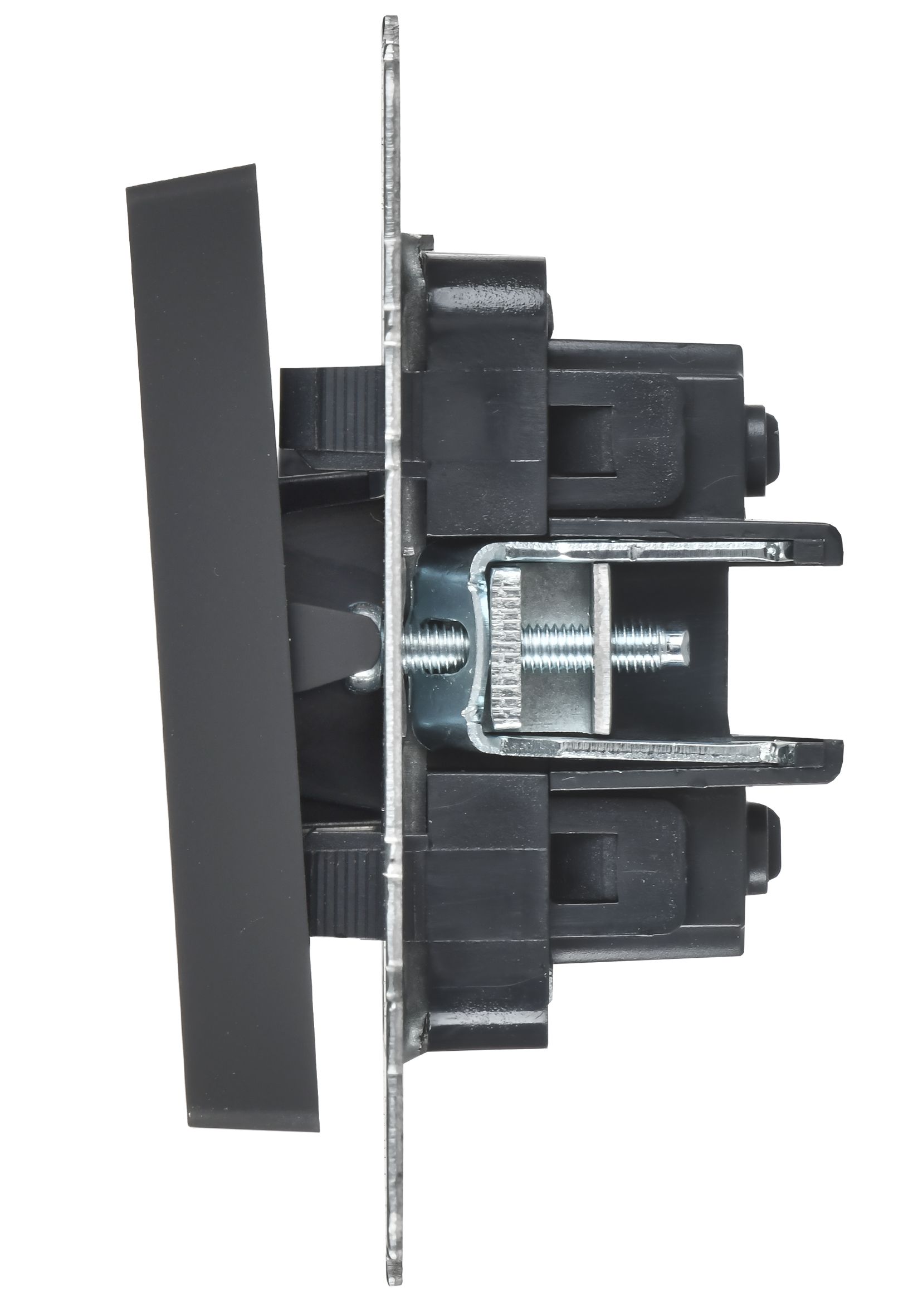 BRITE Выключатель 2-клавишный перекрестный 10А ВС10-2-3-БрГ графит ИЭК