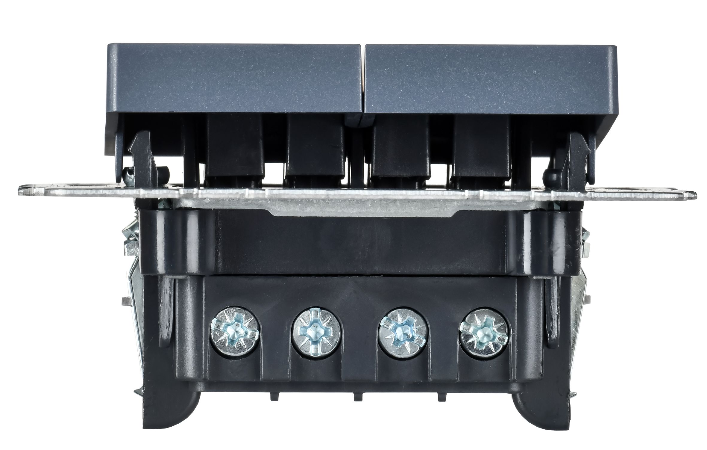 BRITE Выключатель 2-клавишный перекрестный 10А ВС10-2-3-БрМ маренго ИЭК