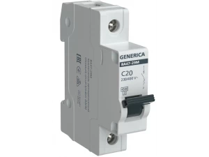 Автоматический выключатель ВА47-29М 1P 20А 4,5кА C GENERICA ИЭК