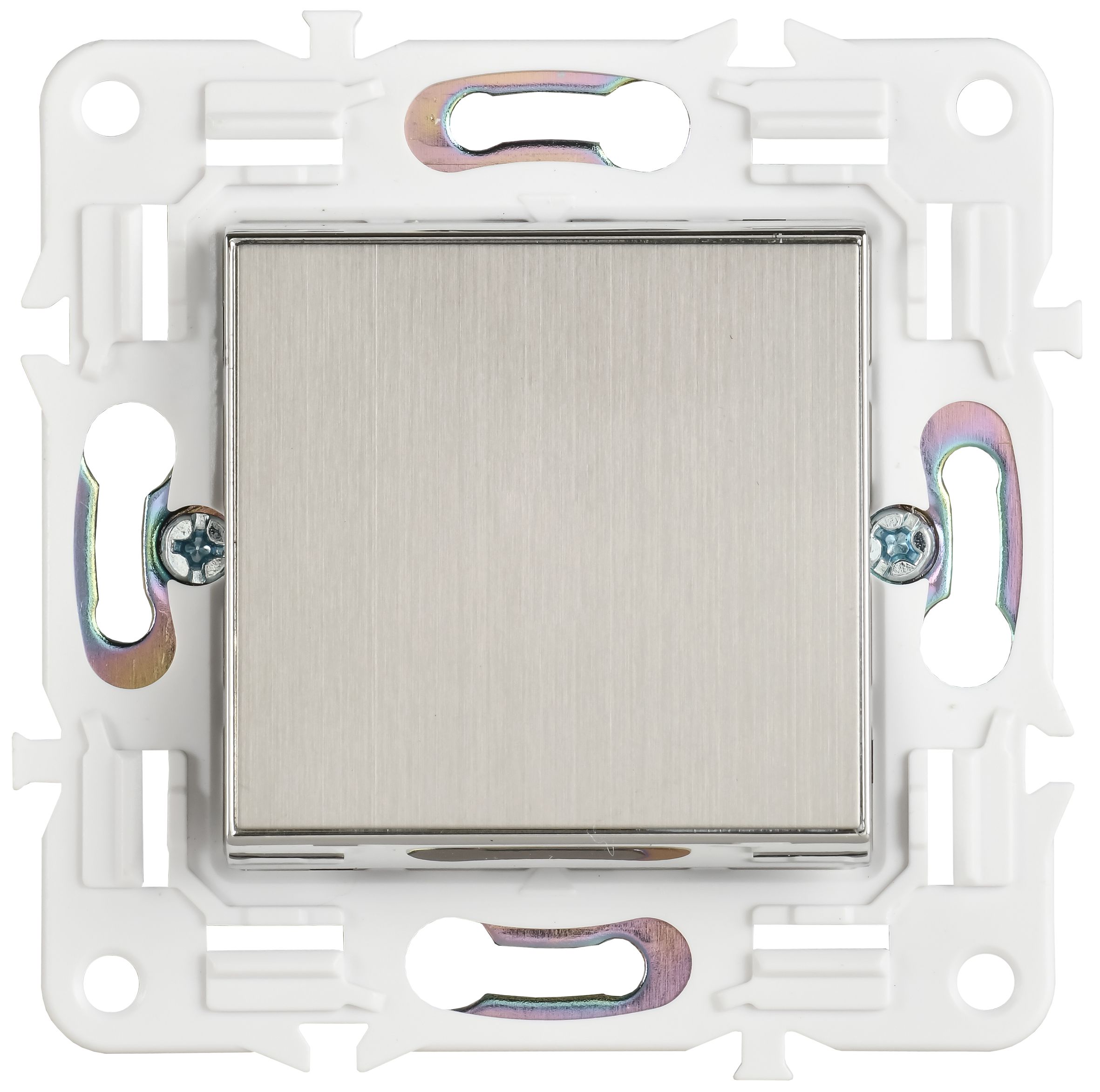 SKANDY Выключатель 1-клавишный перекрестный 10А SK-V03N металл никель IEK