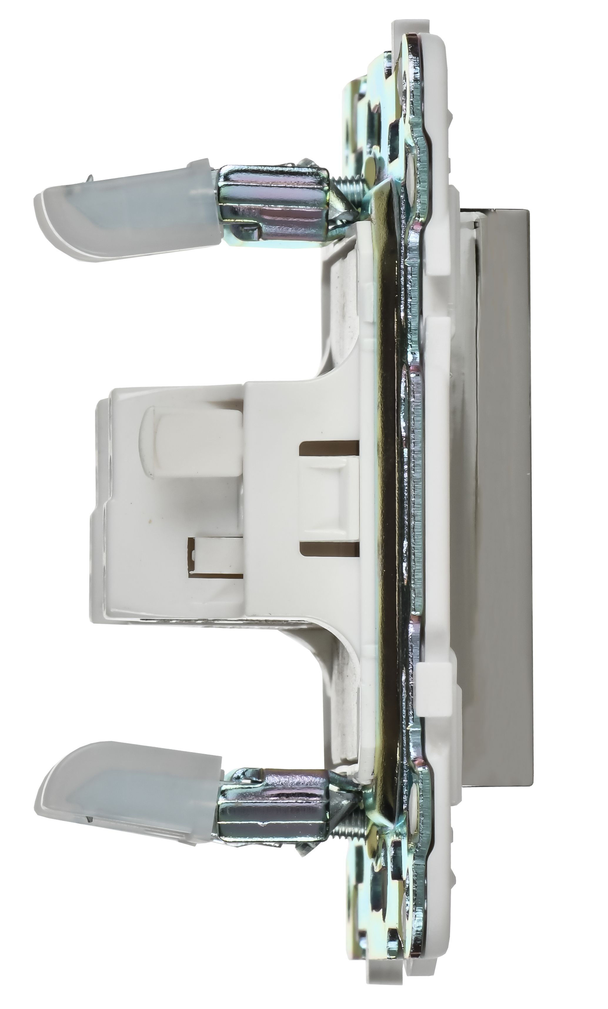 SKANDY Выключатель 1-клавишный с индикацией 10А SK-V07N металл никель IEK