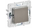 SKANDY Выключатель 1-клавишный кнопочный 10А SK-V14N металл никель IEK
