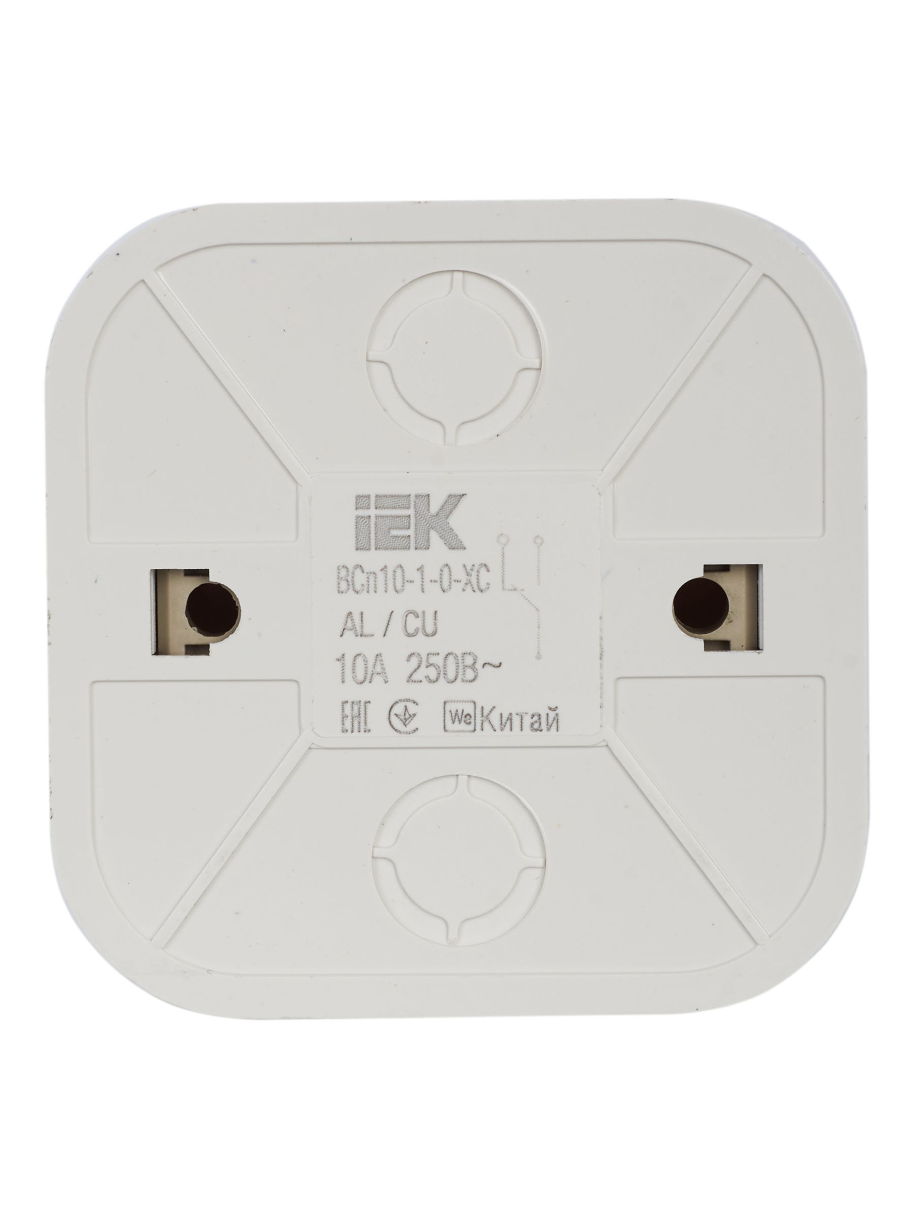 GLORY Выключатель 1-клавишный для открытой установки проходной 10А ВСп10-1-0-ХС сосна IEK