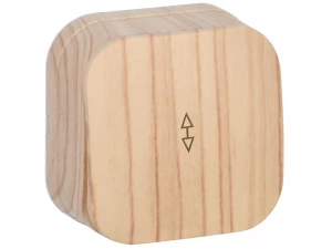 GLORY Выключатель 1-клавишный для открытой установки проходной 10А ВСп10-1-0-ХС сосна IEK