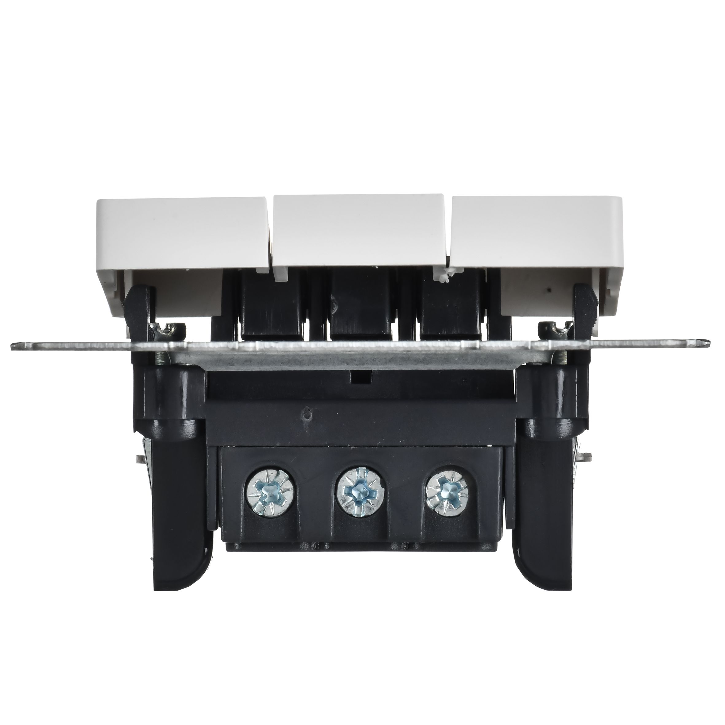 BRITE Выключатель 3-клавишный 10А ВС10-3-0-БрАБ арктический белый IEK