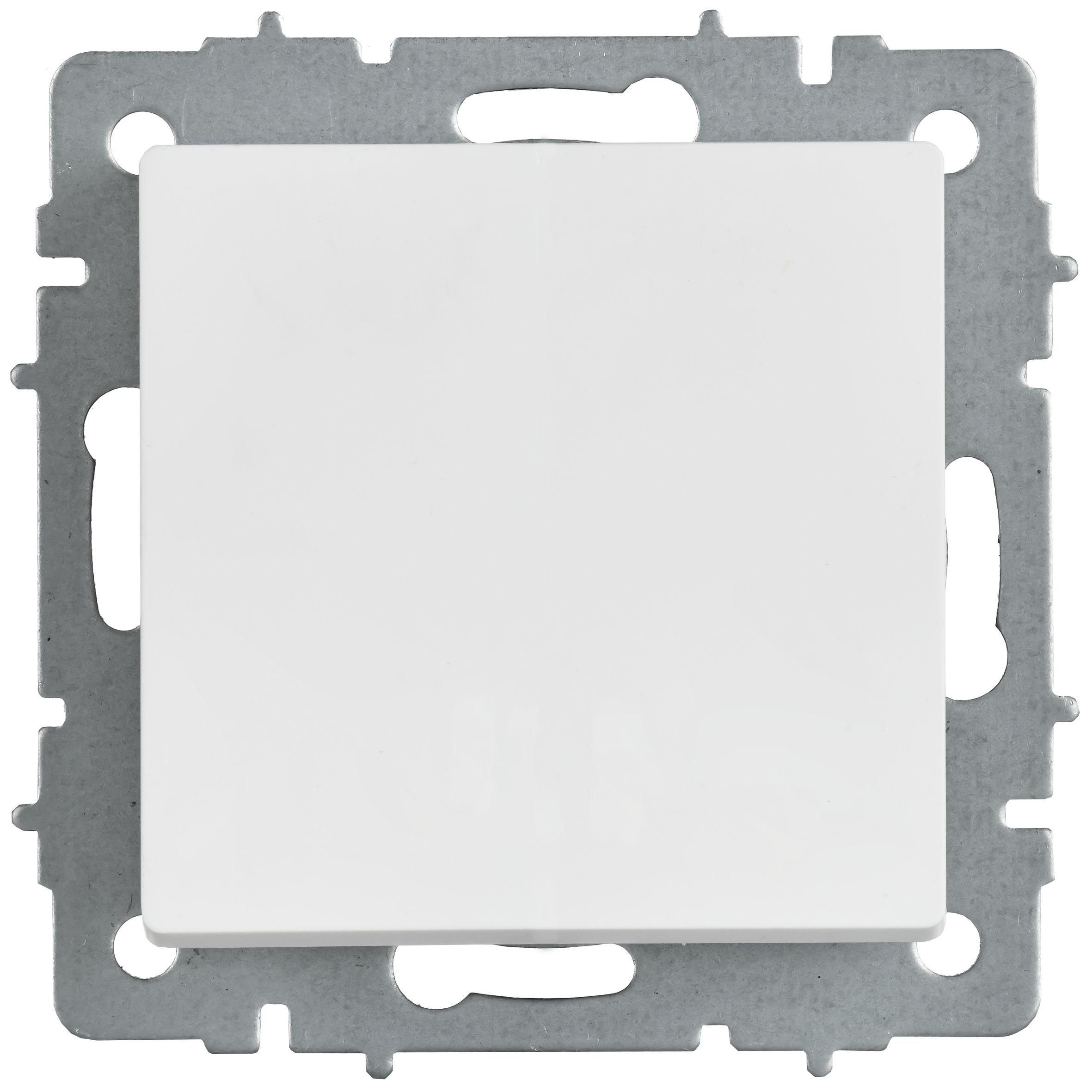 BRITE Выключатель 1-клавишный проходной 10А ВС10-1-6-БрАБ арктический белый IEK