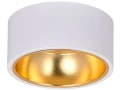 Светильник 4017 накладной потолочный под лампу GX53 белый/золото IEK