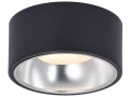 Светильник 4017 накладной потолочный под лампу GX53 черный/хром IEK