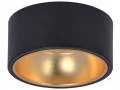 Светильник 4017 накладной потолочный под лампу GX53 черный/золото IEK