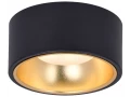Светильник 4017 накладной потолочный под лампу GX53 черный/золото IEK