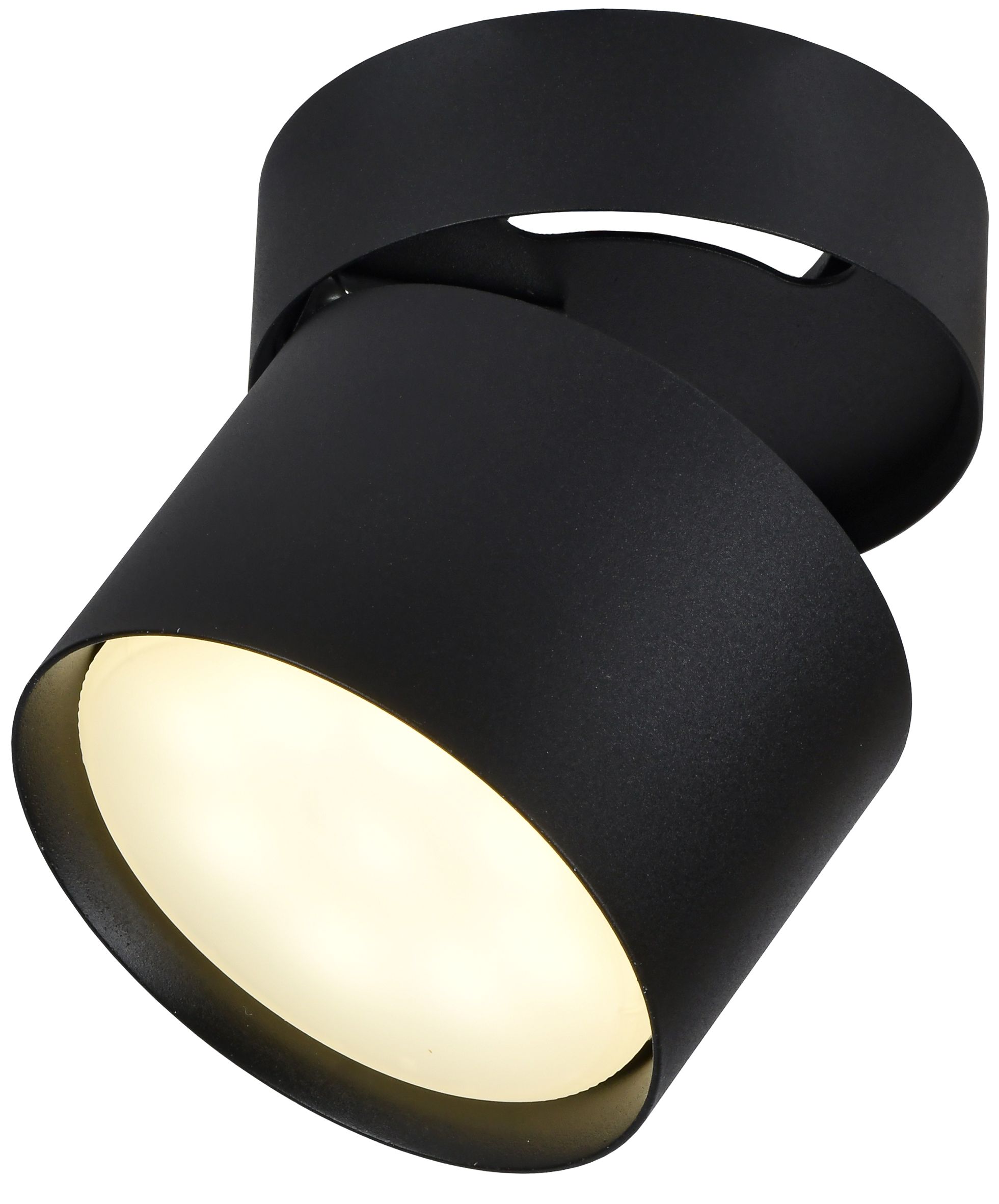 Светильник 4014 накладной потолочный поворотный под лампу GX53 черный IEK