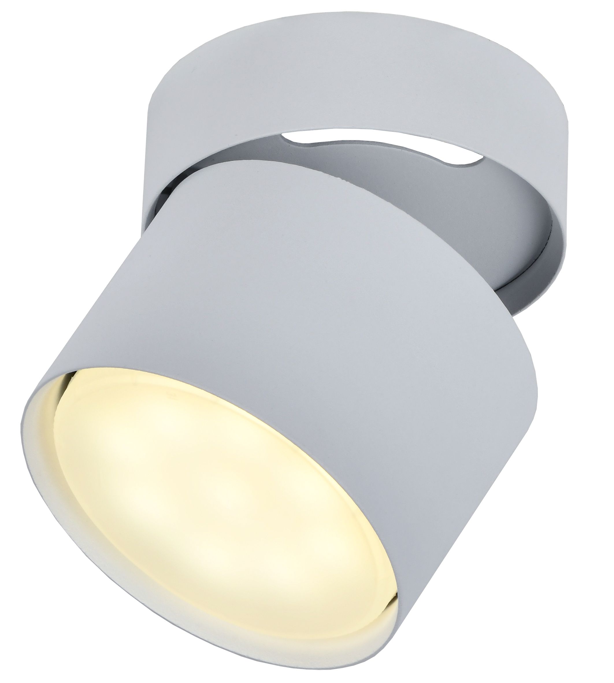 Светильник 4014 накладной потолочный поворотный под лампу GX53 белый IEK