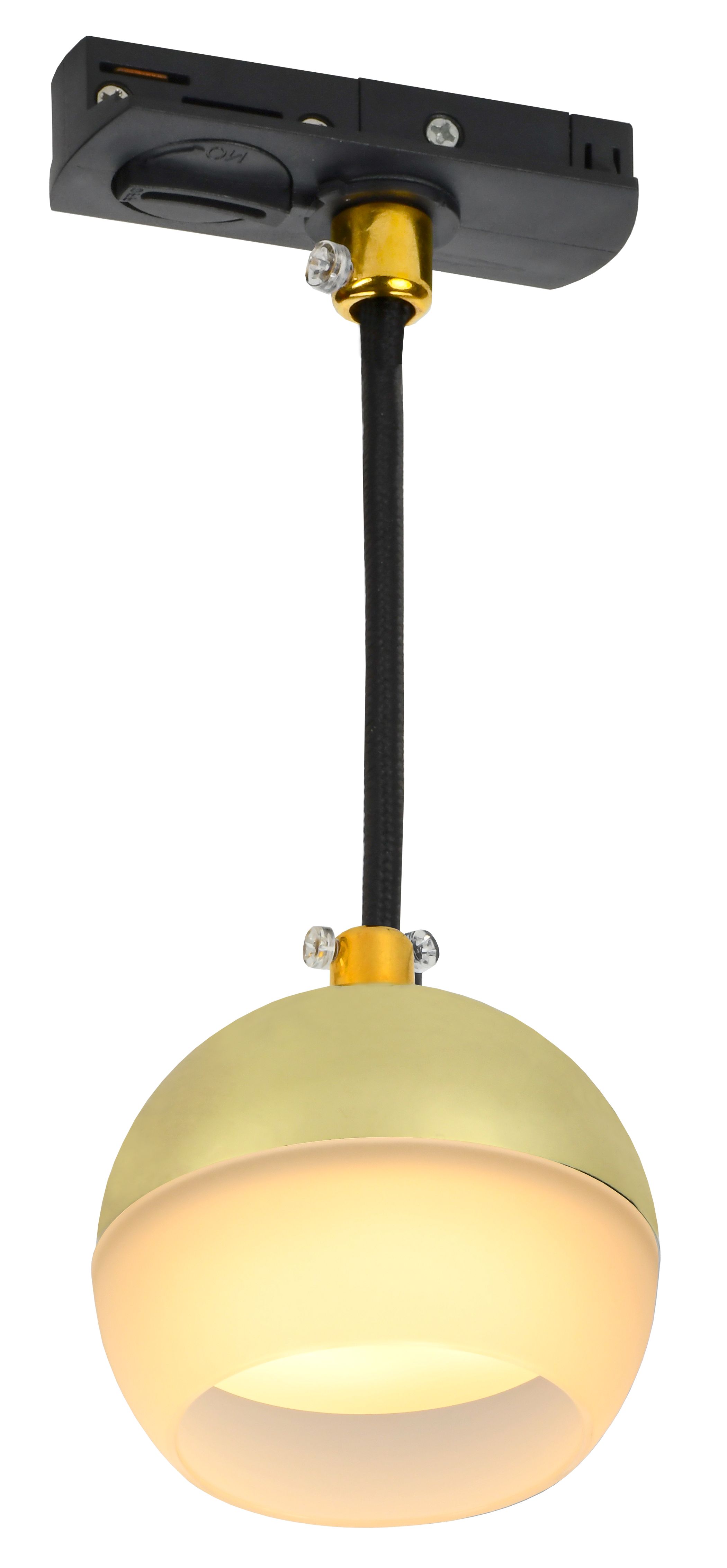 Светильник 4119 декоративный трековый подвесной под лампу GX53 золото IEK