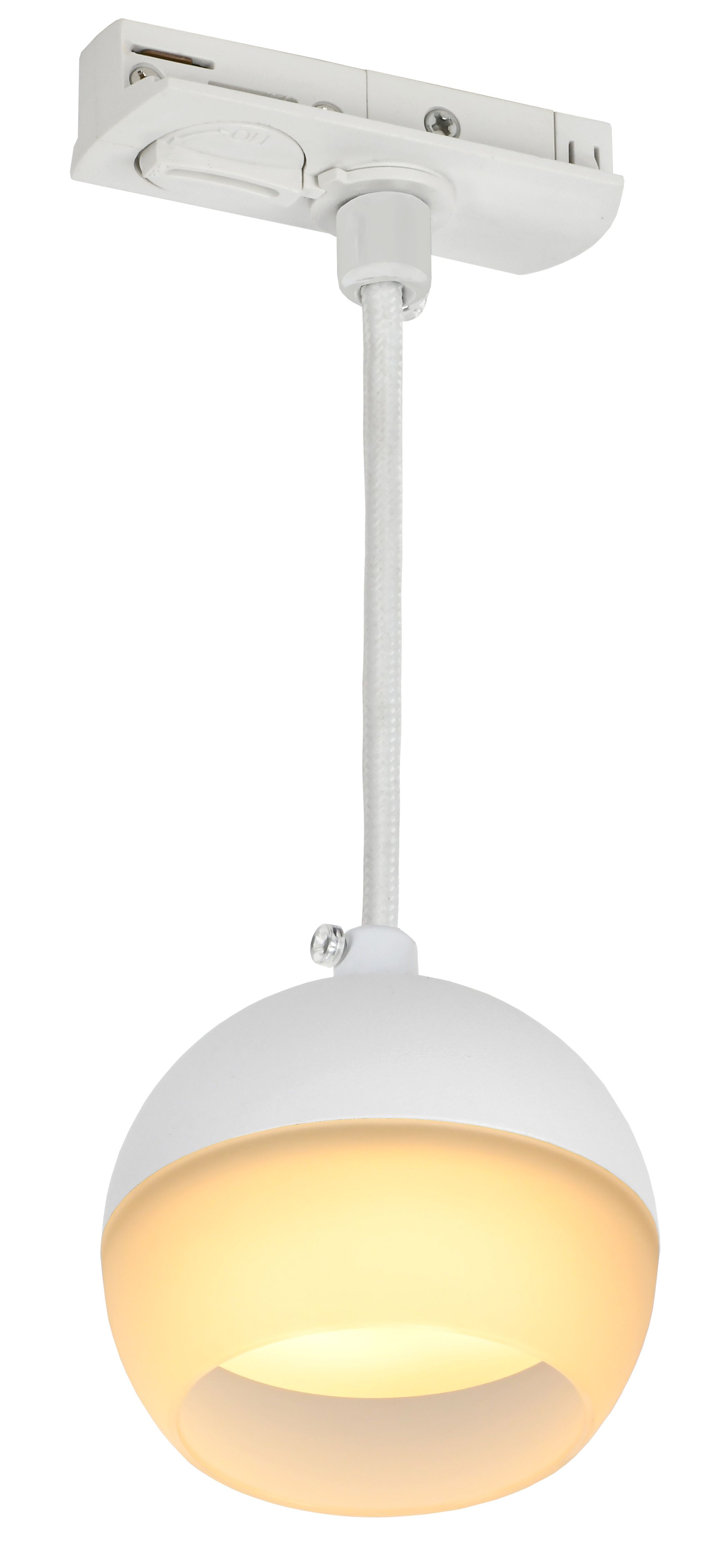 Светильник 4119 декоративный трековый подвесной под лампу GX53 белый IEK