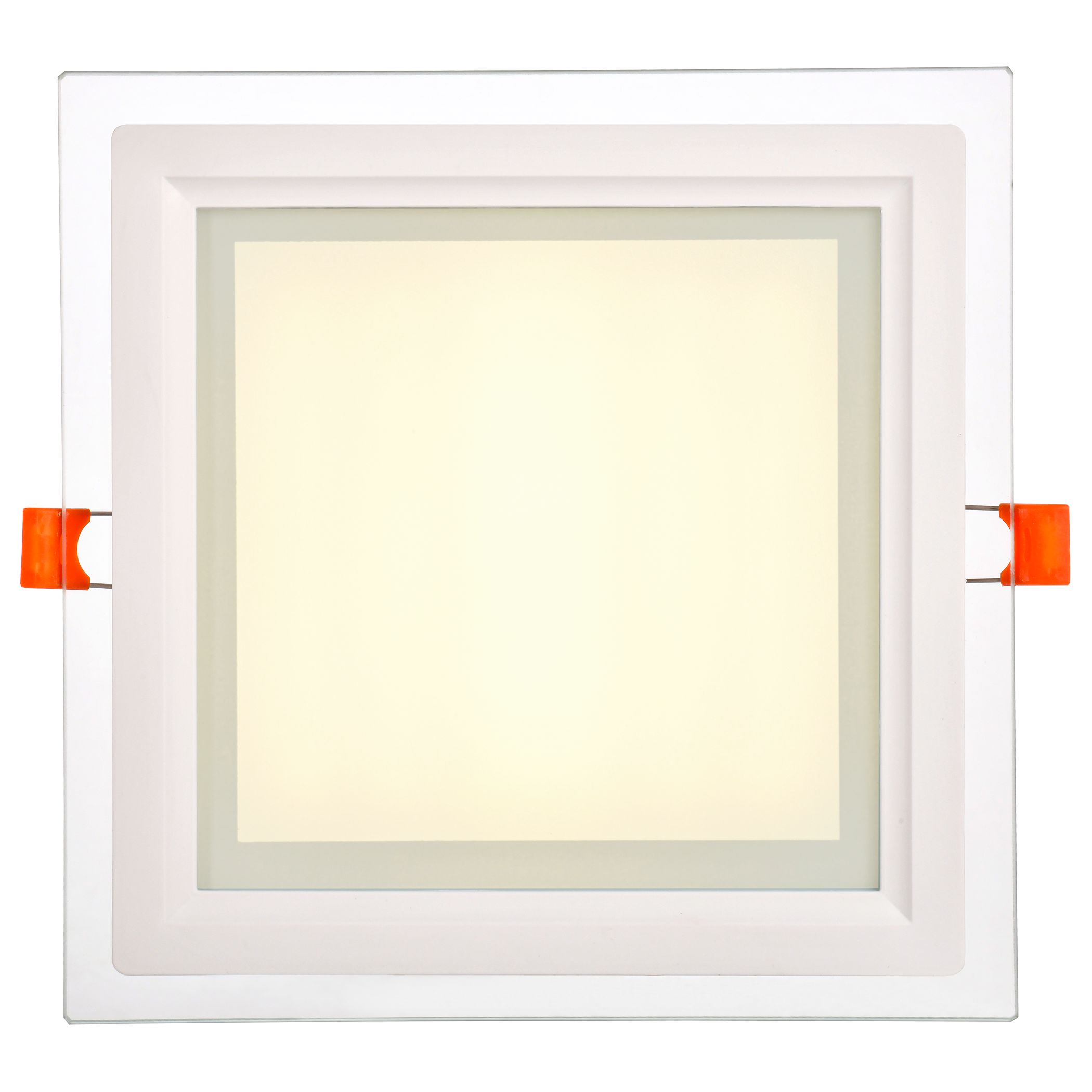 Светильник светодиодный ДВО 1625 со стеклом квадрат 18Вт 4000К IP20 IEK