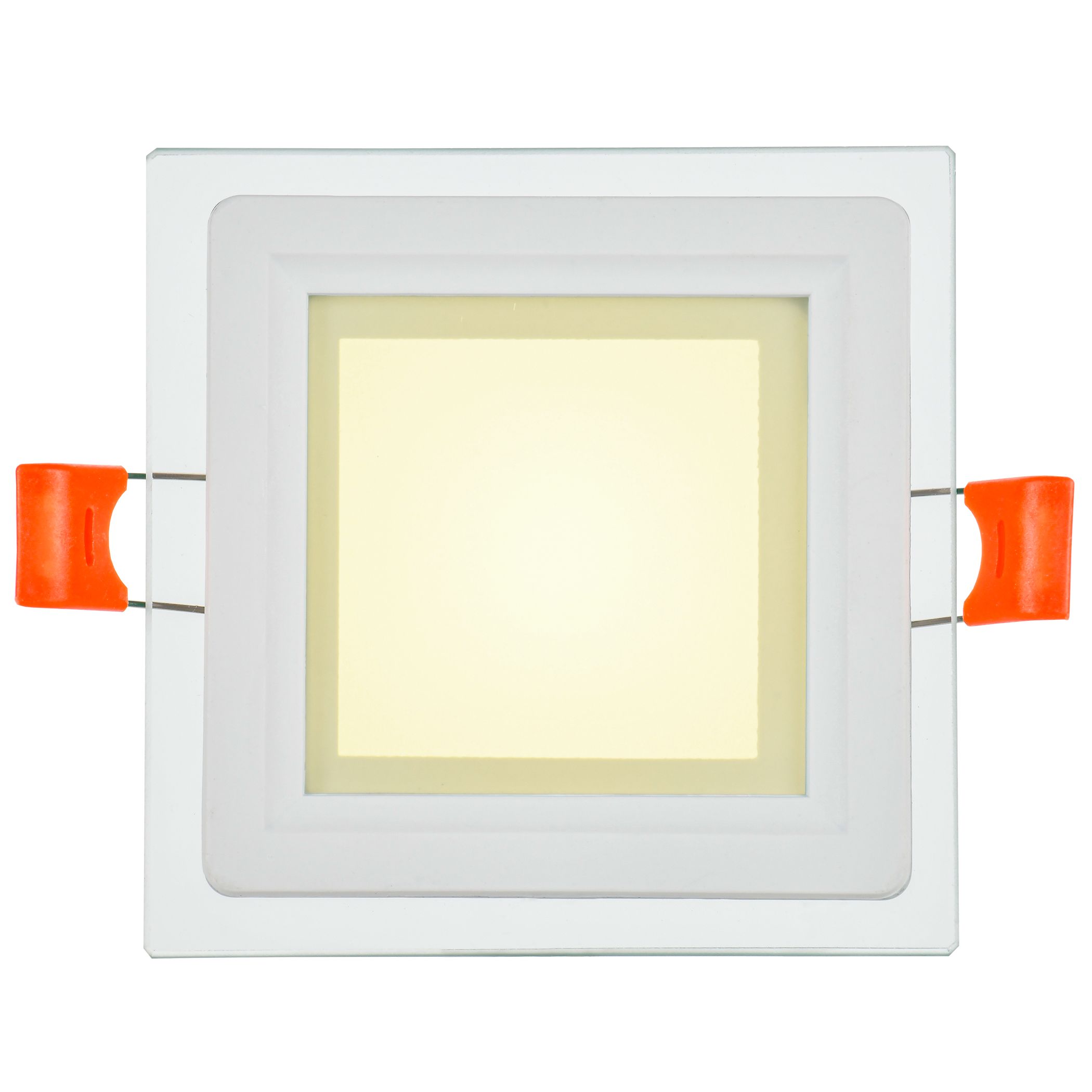 Светильник светодиодный ДВО 1623 со стеклом квадрат 6Вт 4000К IP20 IEK