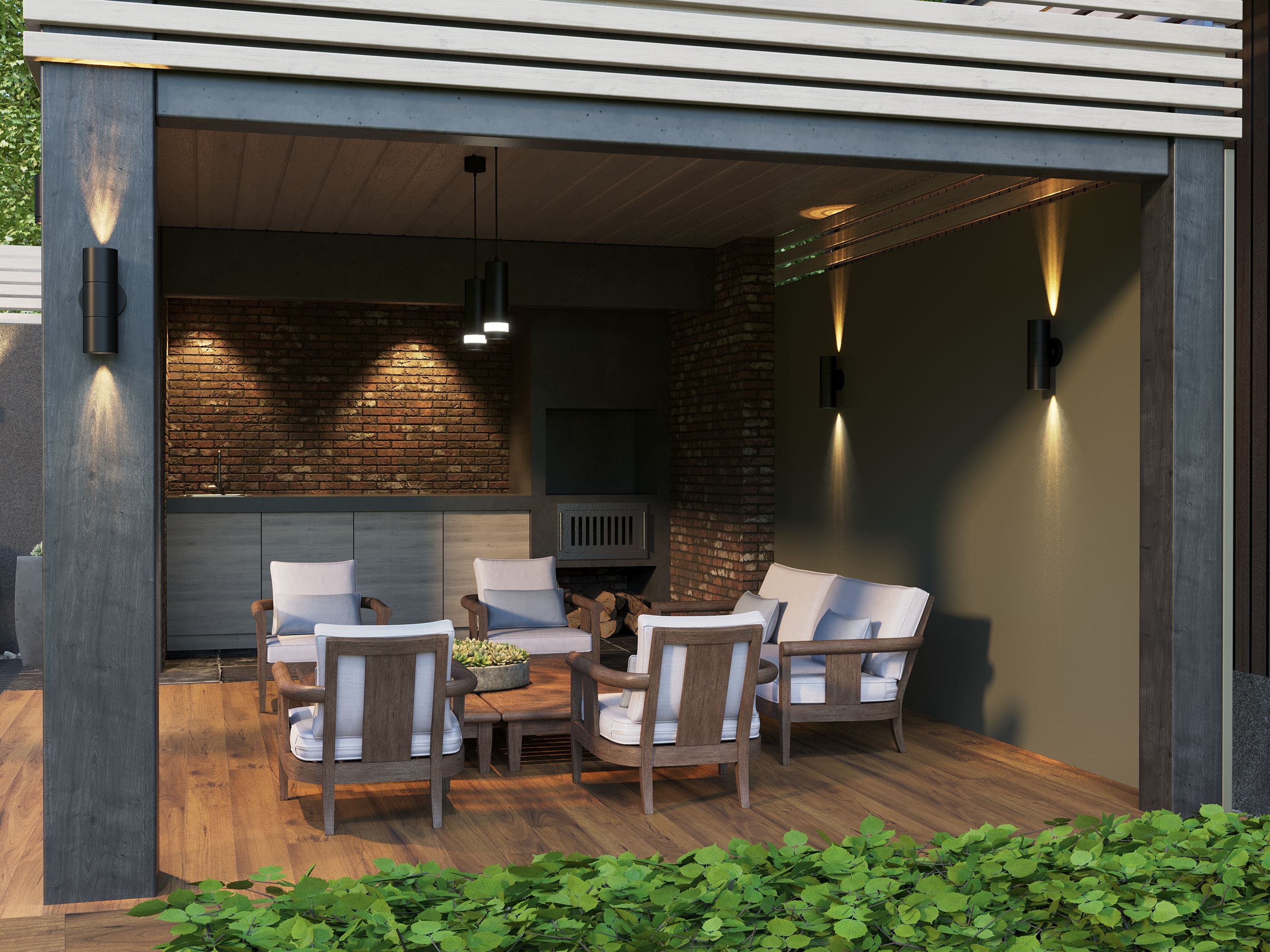 Светильник 4007 подвесной под лампу GU10 черный IEK