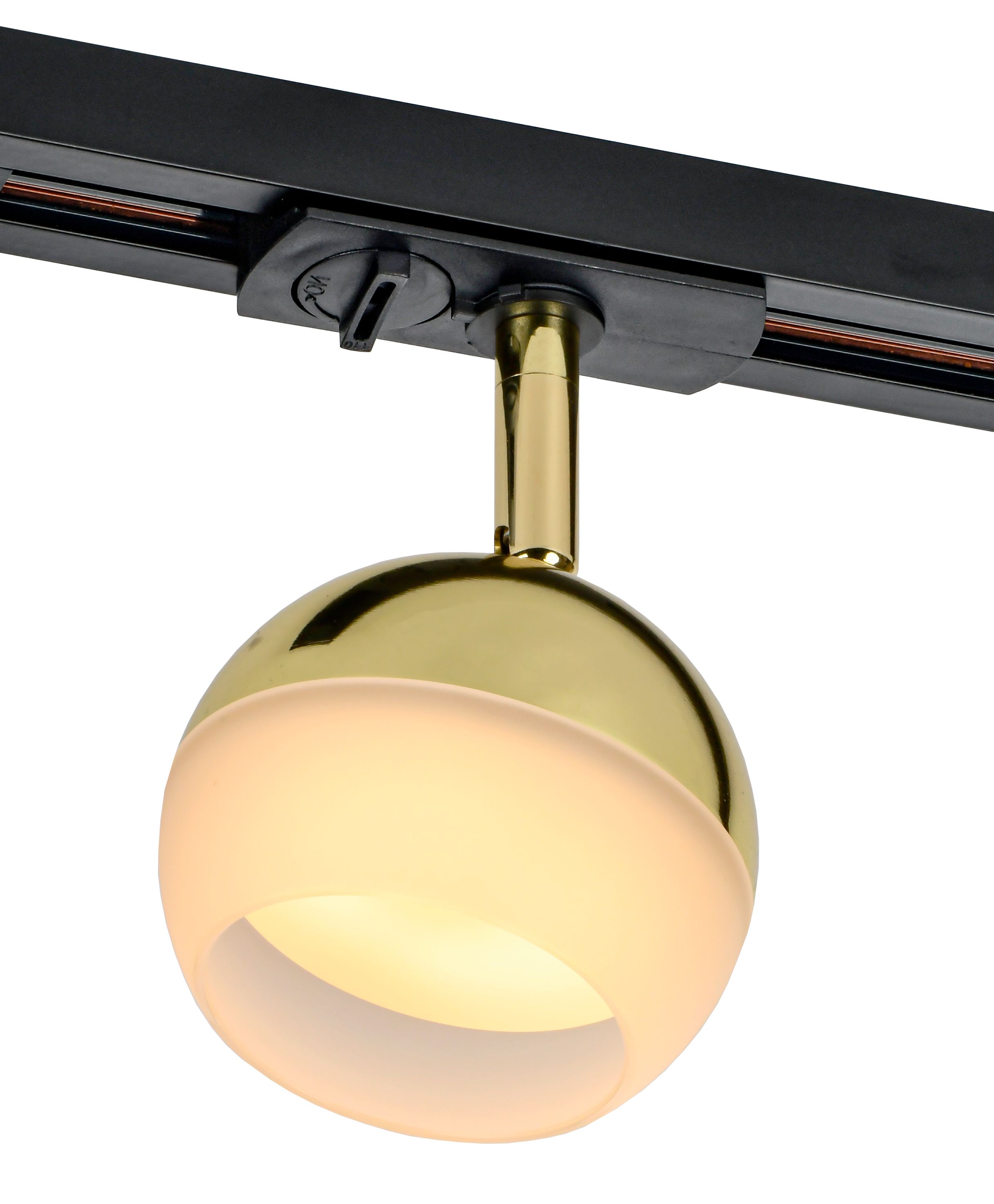 Светильник 4118 декоративный трековый поворотный под лампу GX53 золото IEK