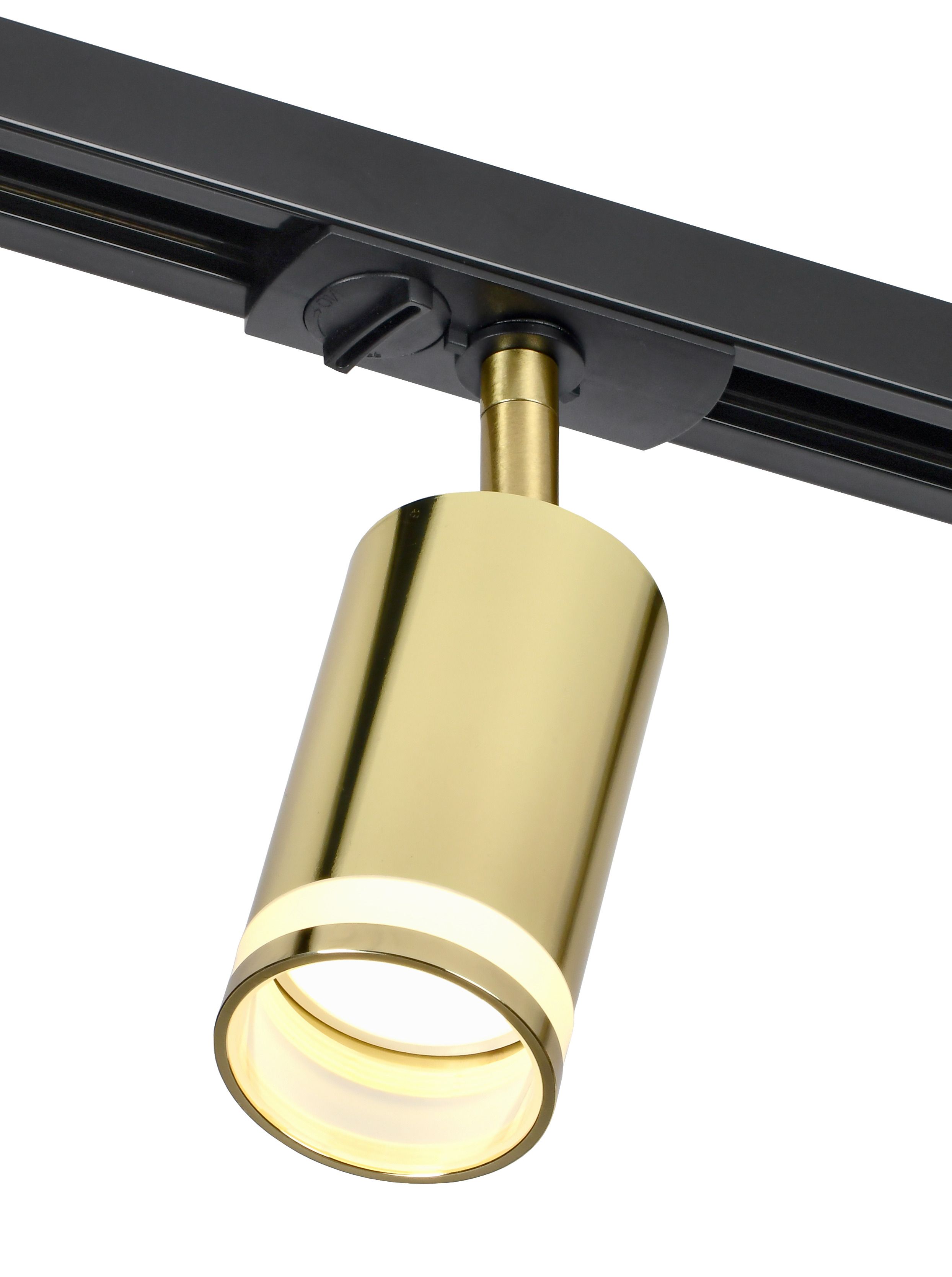 Светильник 4116 декоративный трековый поворотный под лампу GU10 золото IEK