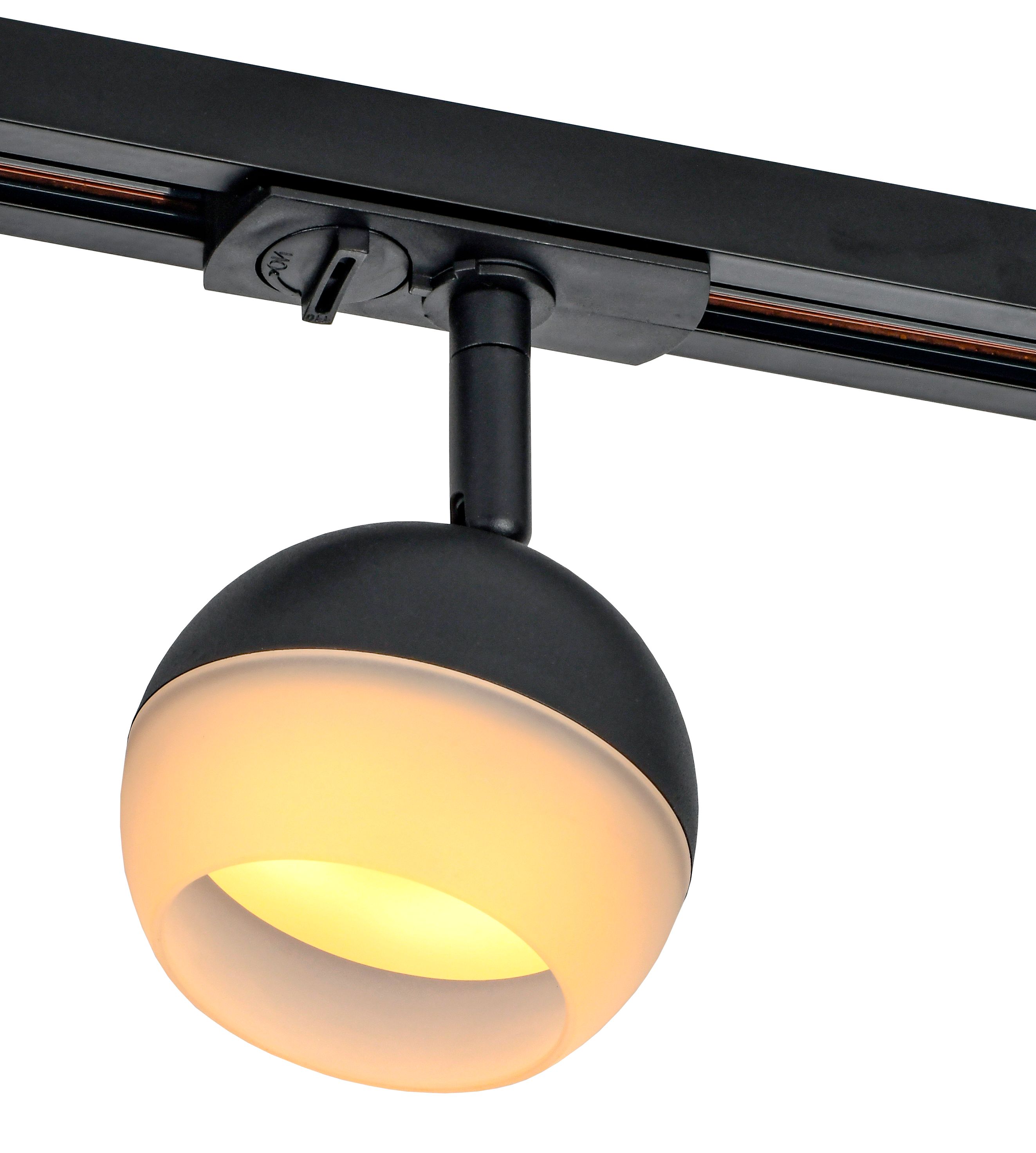Светильник 4118 декоративный трековый поворотный под лампу GX53 черный IEK