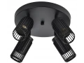 Светильник 4209 накладной потолочный под лампу 4хGU10 черный IEK