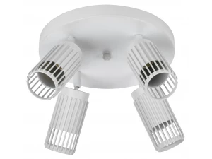 Светильник 4209 накладной потолочный под лампу 4хGU10 белый IEK