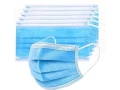 Маска медицинская на резинках, 3-х слойная