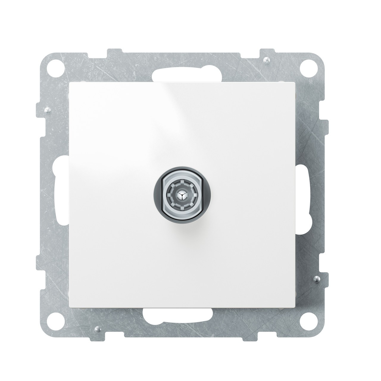 Розетка телевизионная звезда SUNO, белый /721164/