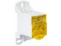 Блок распределительный РБД-80А на DIN-рейку желтый FIXEL
