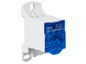 Блок распределительный РБД-80А на DIN-рейку синий FIXEL