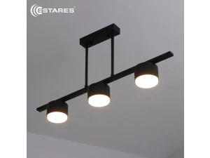 Люстра LAMPADA 3xGX53-600*80*290-BLACK-220-IP20