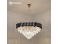Люстра SANDRA 12xE14-750*1000-BKGD/CRYSTAL-220-IP20